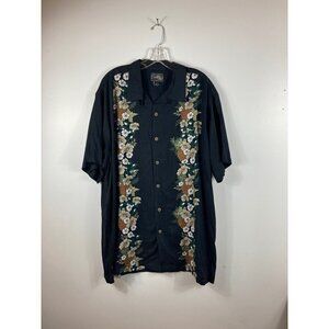 Mens Steve & Barry's Hawaiian Floral Pineapple Button Shirt XL